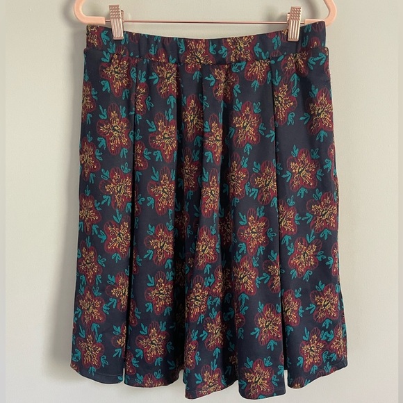 Lularoe Madison Floral Cooler Weather Skirt - Picture 1 of 9
